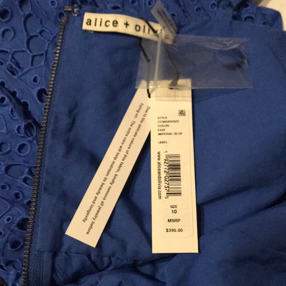 Alice+Olivia Nella Button front Fit n Flare Dress - Picture 4 of 5